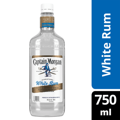 Captain Morgan White Rum 750ml (80 Proof)