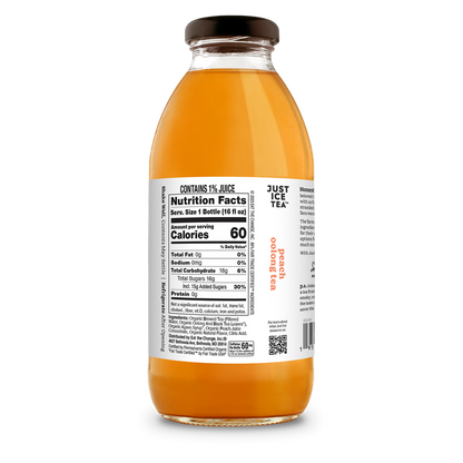 Just Ice Tea Peach Oolong Tea 12oz Btl