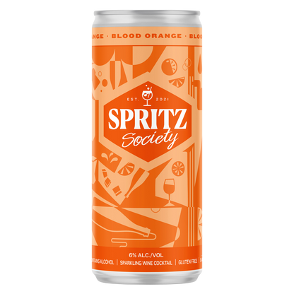 Spritz Society Blood Orange 4pk 250ml Can 6% ABV