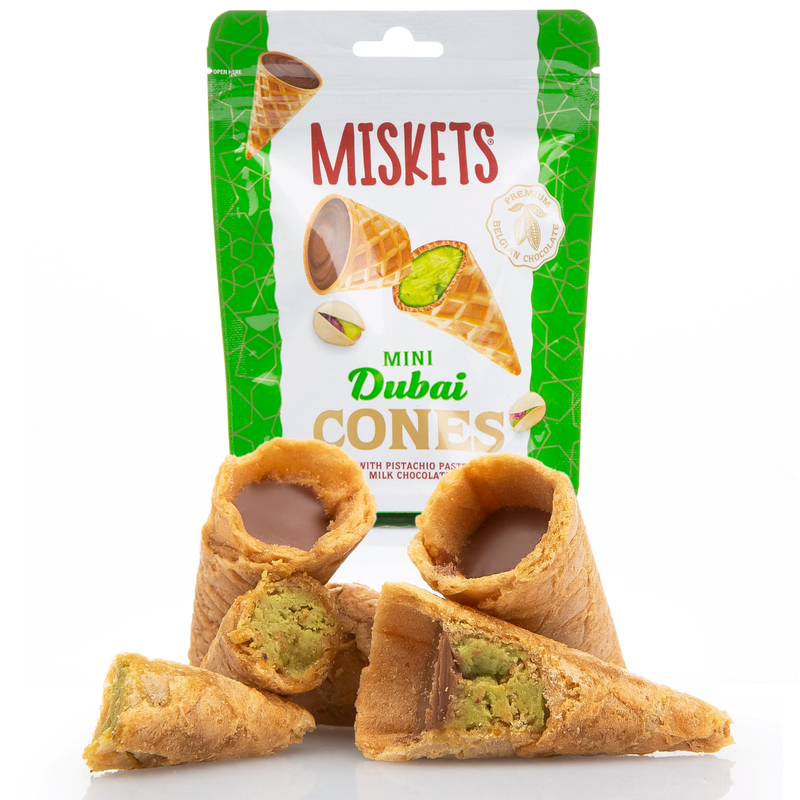 Carian's Mini Dubai Chocolate Cones, 1.76 oz