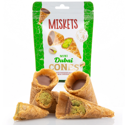 Carian's Mini Dubai Chocolate Cones, 1.76 oz