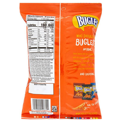 Bugles Nacho Cheese Crispy Corn Snacks 3oz