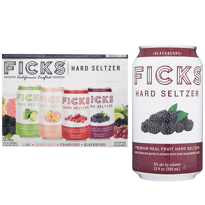 Ficks Seltzer Variety Pack 12pk 12oz Can 5.0% ABV