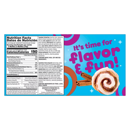 Kellogg's Eggo Cinnamon Roll Waffles 8ct