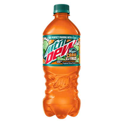 Mountain Dew Baja Cabo Citrus Dew Tropical Citrus Punch 20oz Btl