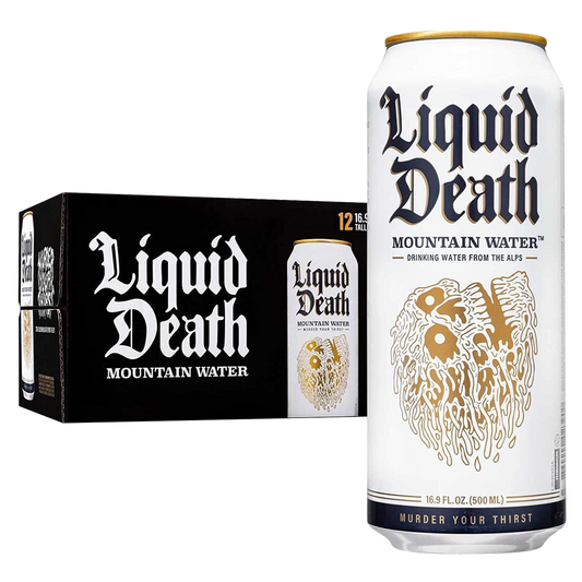 Liquid Death Mountain Water 12pk 16.9oz Can