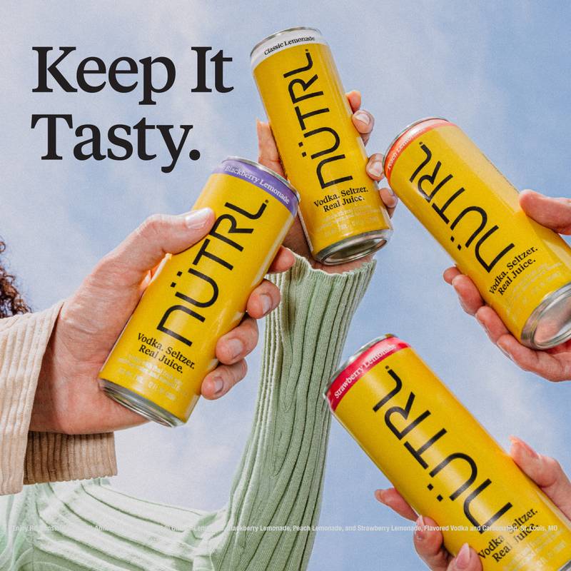 NUTRL Vodka Lemonade Variety Pack 8pk 12oz Slim Cans 4.5% ABV