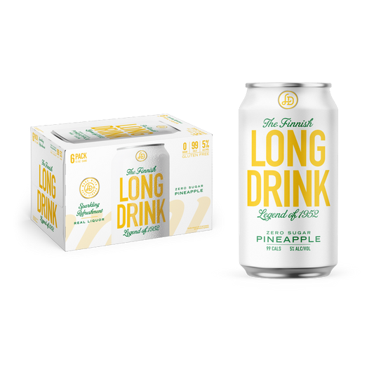 Long Drink Zero Pineapple 6pk 12oz Can