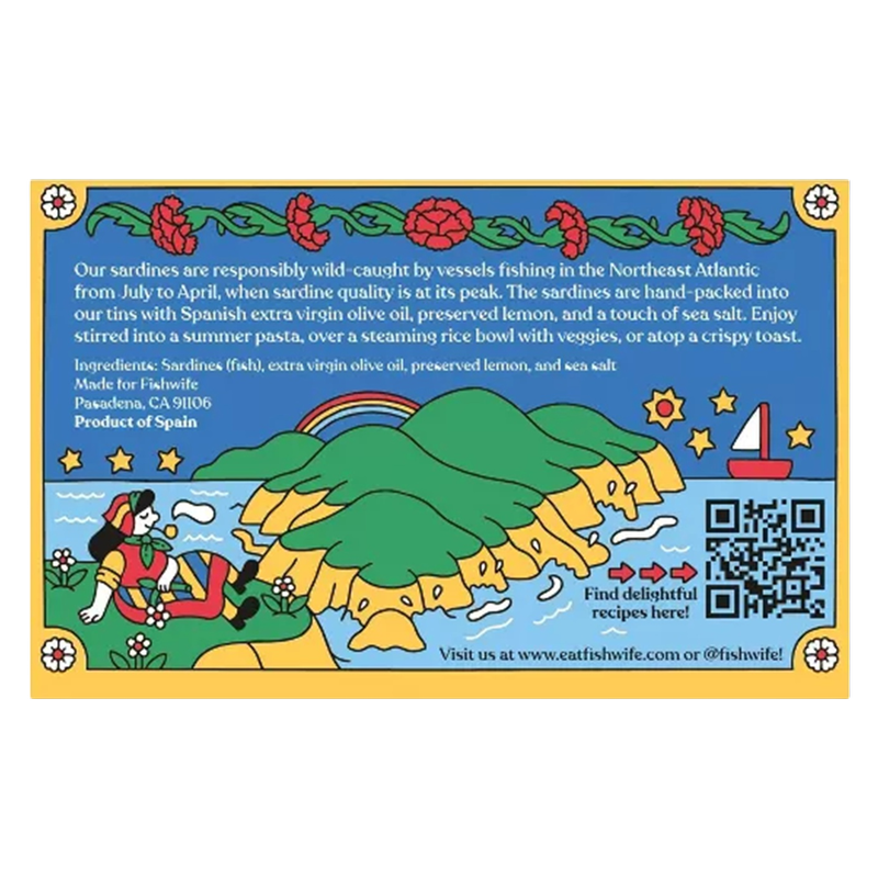 Fishwife Sardines with Preserved Lemon, 4.2oz