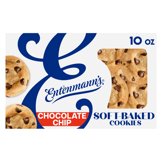 Entenmann's Soft-Baked Chocolate Chip Cookies, 10 oz