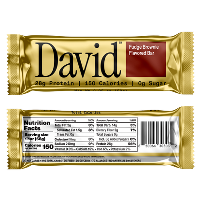 David Fudge Brownie Protein Bar, 2.05oz