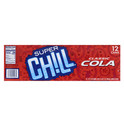 Super Chill Classic Cola Soda 12pk 12oz Can