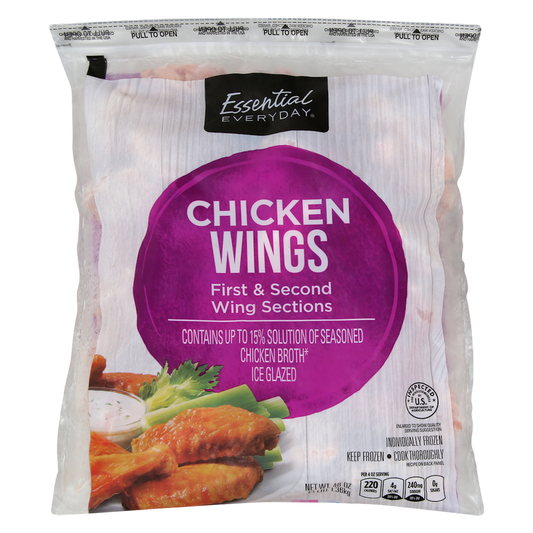 Essential Everyday Frozen Chicken Wings - 3lb
