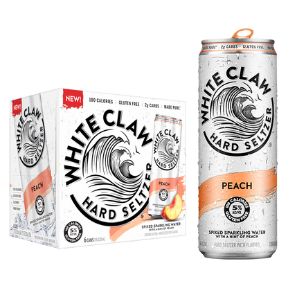 White Claw Seltzer Peach 6pk 12oz Can 5.0% ABV
