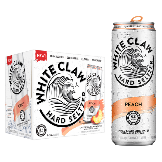 White Claw Seltzer Peach 6pk 12oz Can 5.0% ABV