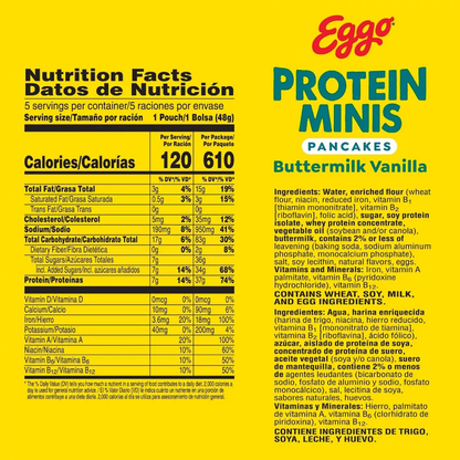 Kellogg's Eggo Protein Buttermilk Vanilla Mini Pancakes 8.4oz
