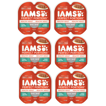 6 Ct Iams Perfect Portions Tuna Pate Adult Wet Cat Food 2.6oz