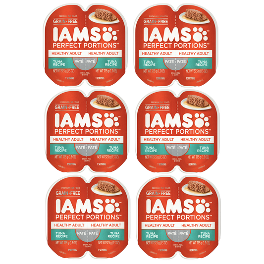 6 Ct Iams Perfect Portions Tuna Pate Adult Wet Cat Food 2.6oz