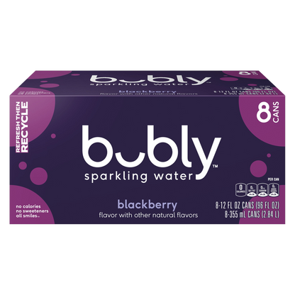 Bubly Blackberry 8pk 12oz Can