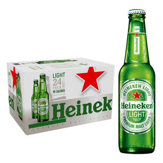 Heineken Light 24pk 12oz Btl 3.3% ABV