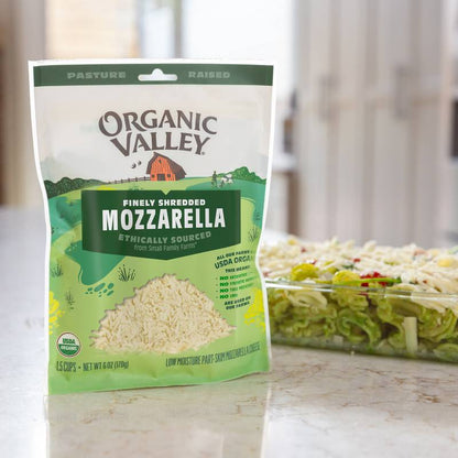 Organic Valley Mozzarella Finely Shredded Cheese - 6oz