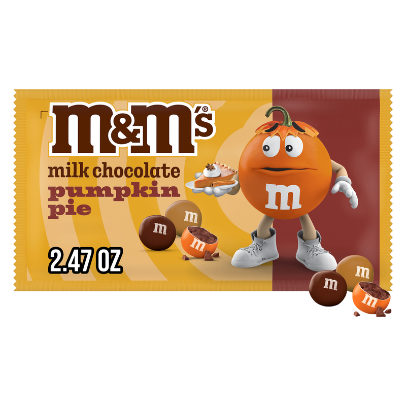 M&M’S® Pumpkin Pie Milk Chocolate Candies Share Size 2.47oz
