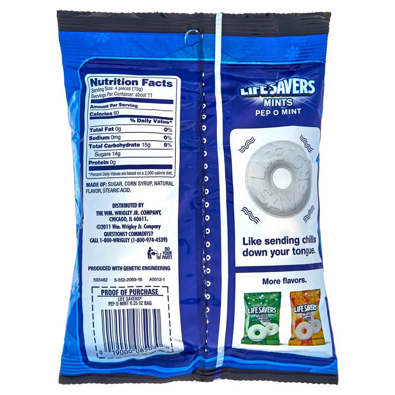 Life Savers Pep O Mint Mints 6.25oz