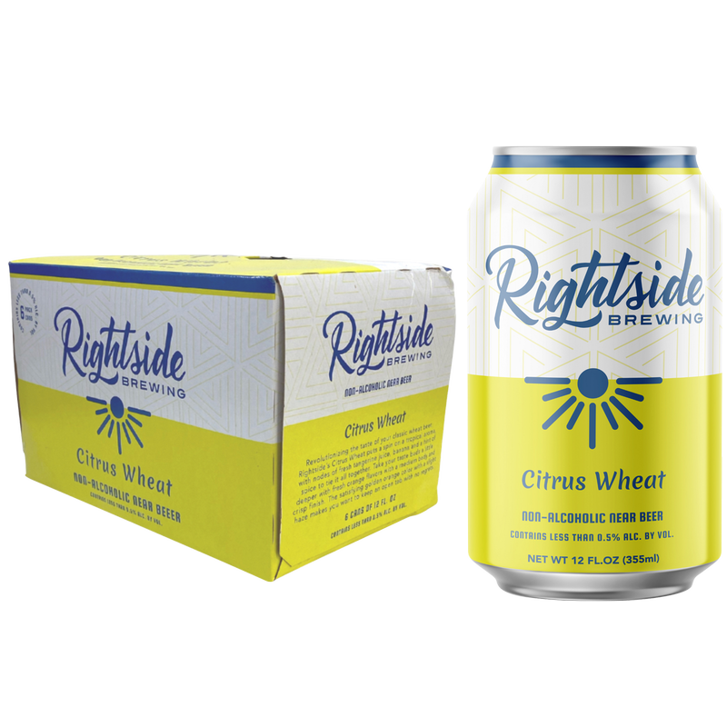 Rightside Brewing Citrus Wheat Non-Alcoholic 6pk 12oz