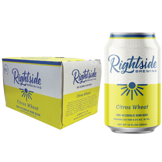 Rightside Brewing Citrus Wheat Non-Alcoholic 6pk 12oz
