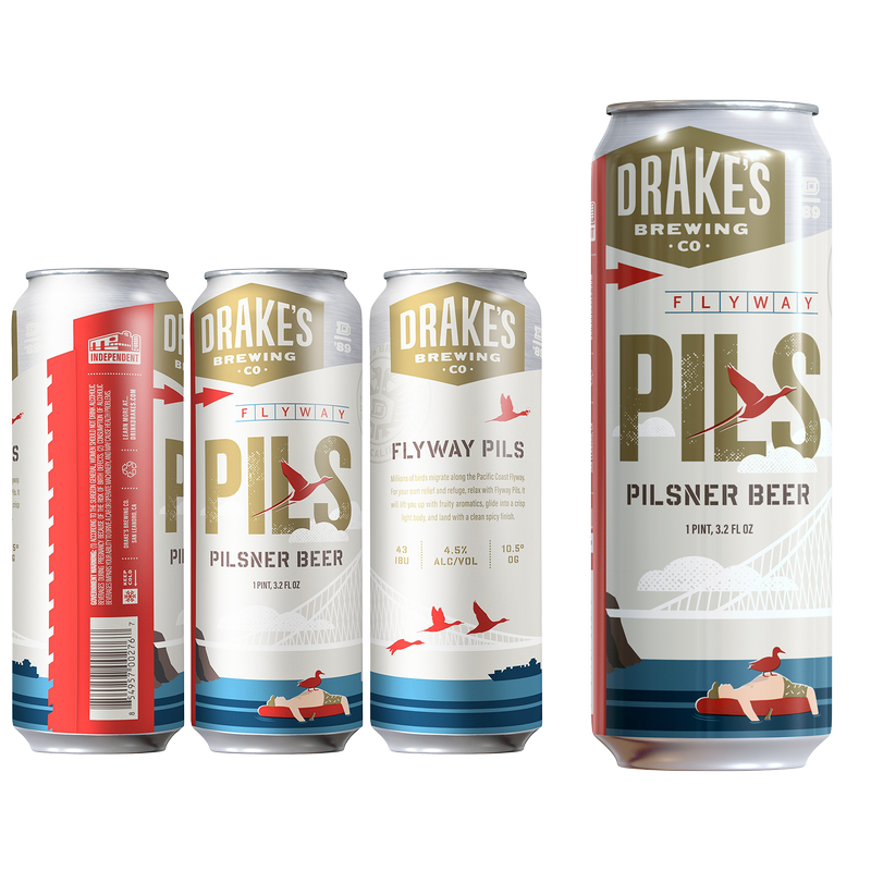 Drake's Brewing Flyway Pilsner Single 19.2oz Can