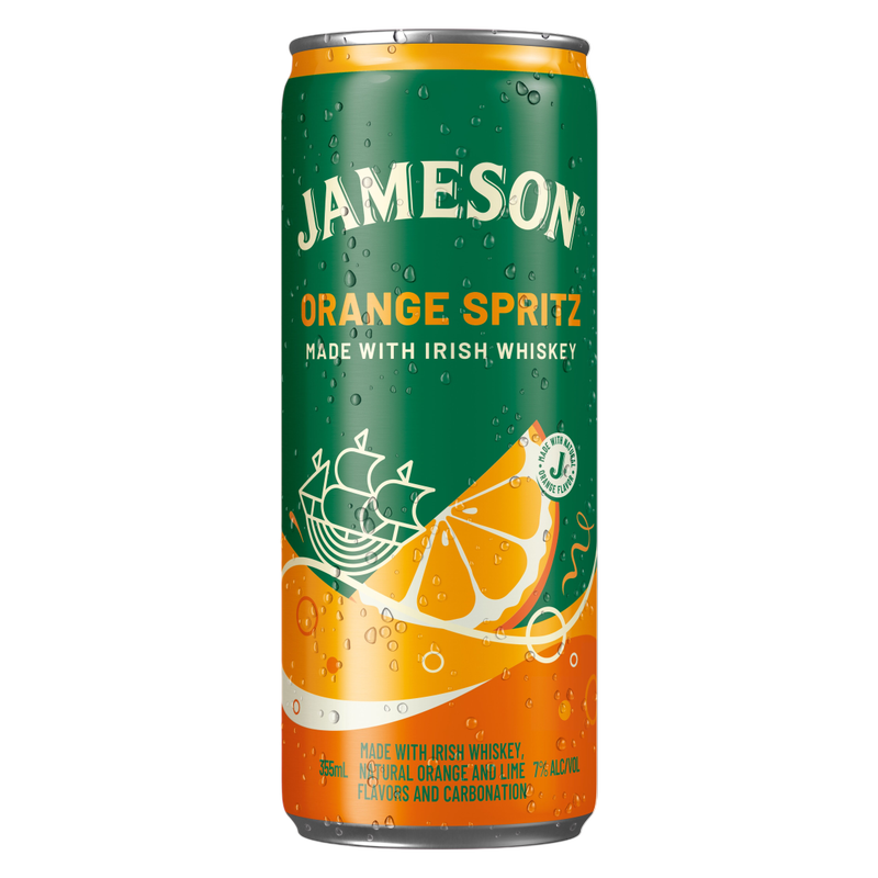 Jameson Orange Spritz Irish Whiskey Cocktail 4pk 12oz Cans 7% ABV