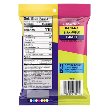 Laffy Taffy Mini Bar Assorted Bag, 3.5oz