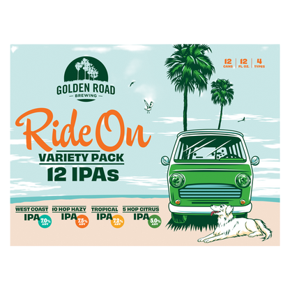 Golden Ride Ride On Variety Pack (12PKC 12OZ) (12PKC 12 OZ)