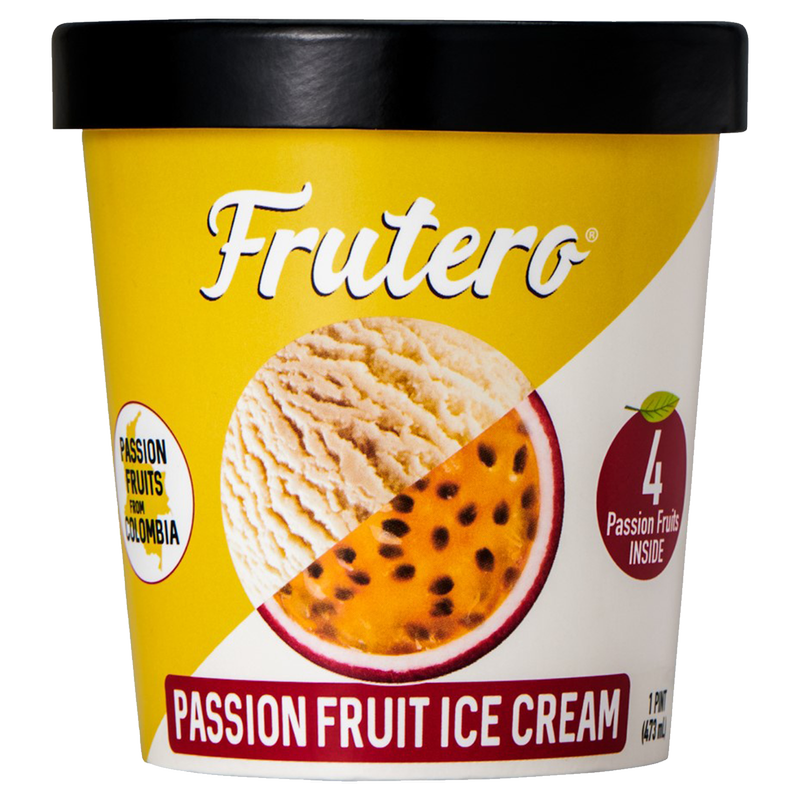 Frutero Passion Fruit Ice Cream Pint 16oz