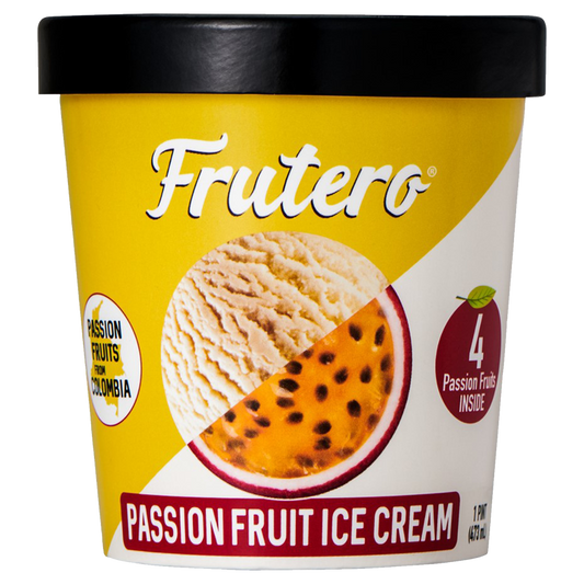 Frutero Passion Fruit Ice Cream Pint 16oz