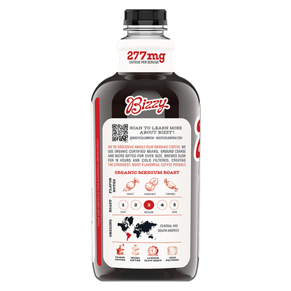 Bizzy Organic Medium Roast Cold Brew Coffee 48oz Btl