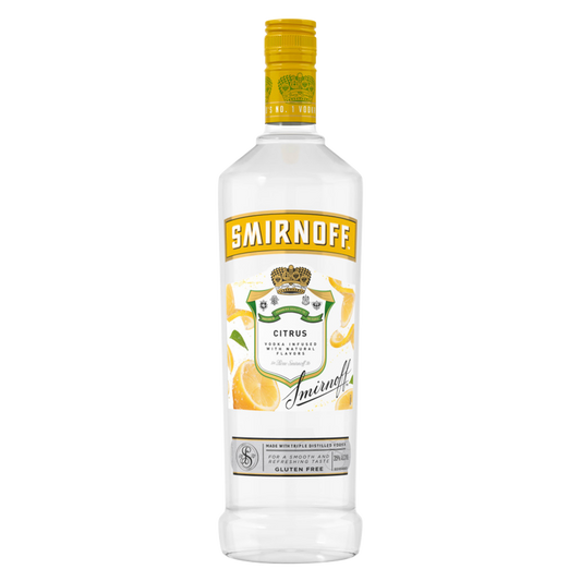 Smirnoff Citrus Vodka 1L (70 Proof)