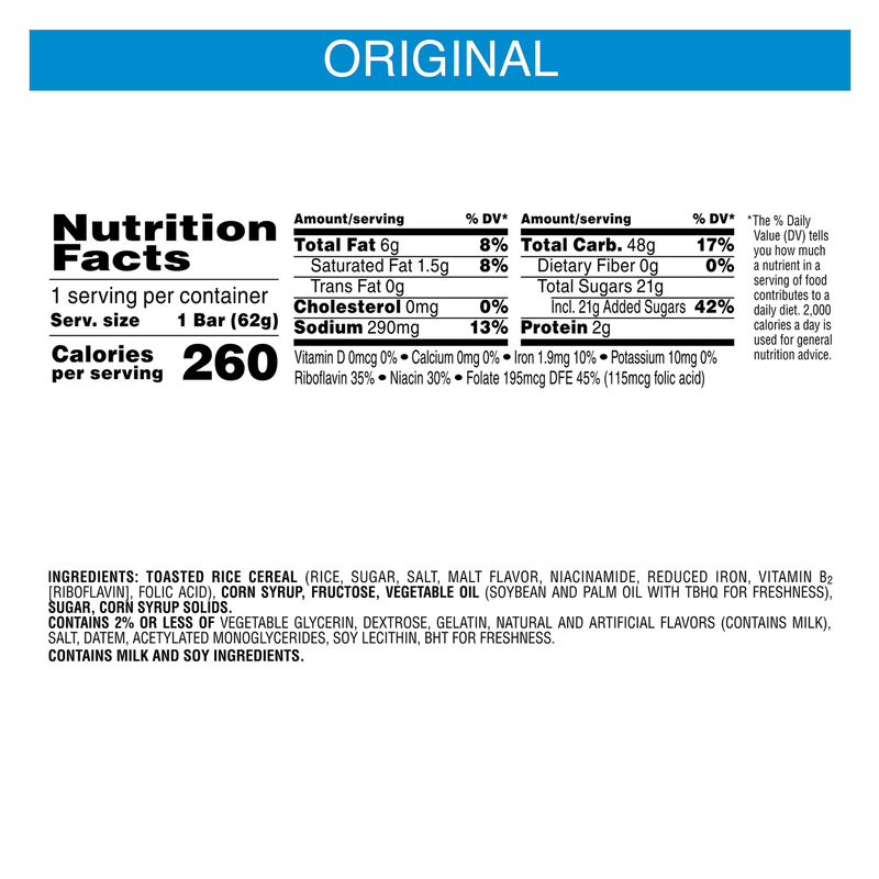 Rice Krispies Treats Original Crispy Marshmallow Squares 2.2oz