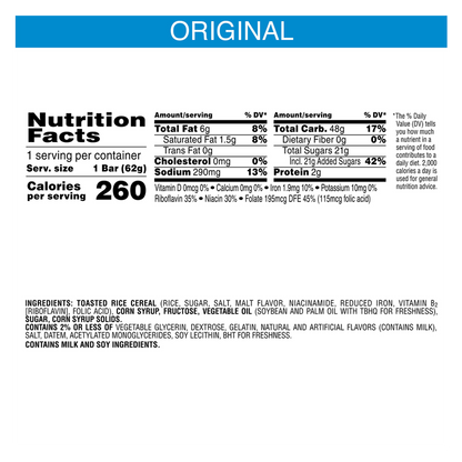 Rice Krispies Treats Original Crispy Marshmallow Squares 2.2oz