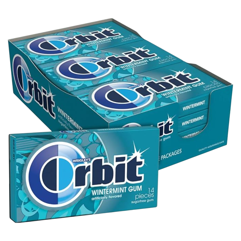 Orbit Wintermint Gum 14ct case 12 CT