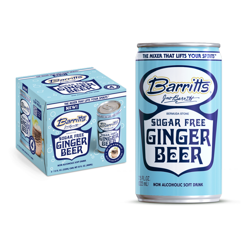 Barritt's Sugar Free Ginger Beer 4pk 7.5oz Can