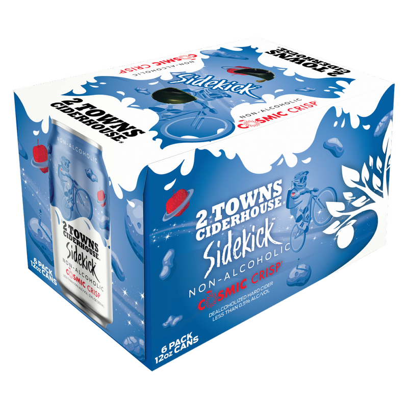 2 Towns Cosmic Crisp Non-Alcoholic 6pk 12oz Can 0% ABV