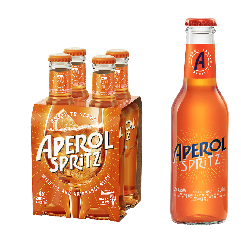 Aperol Spritz 4pk 200ml 9% ABV