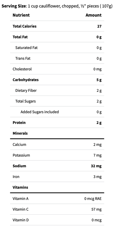 Organic Cauliflower - 1ct
