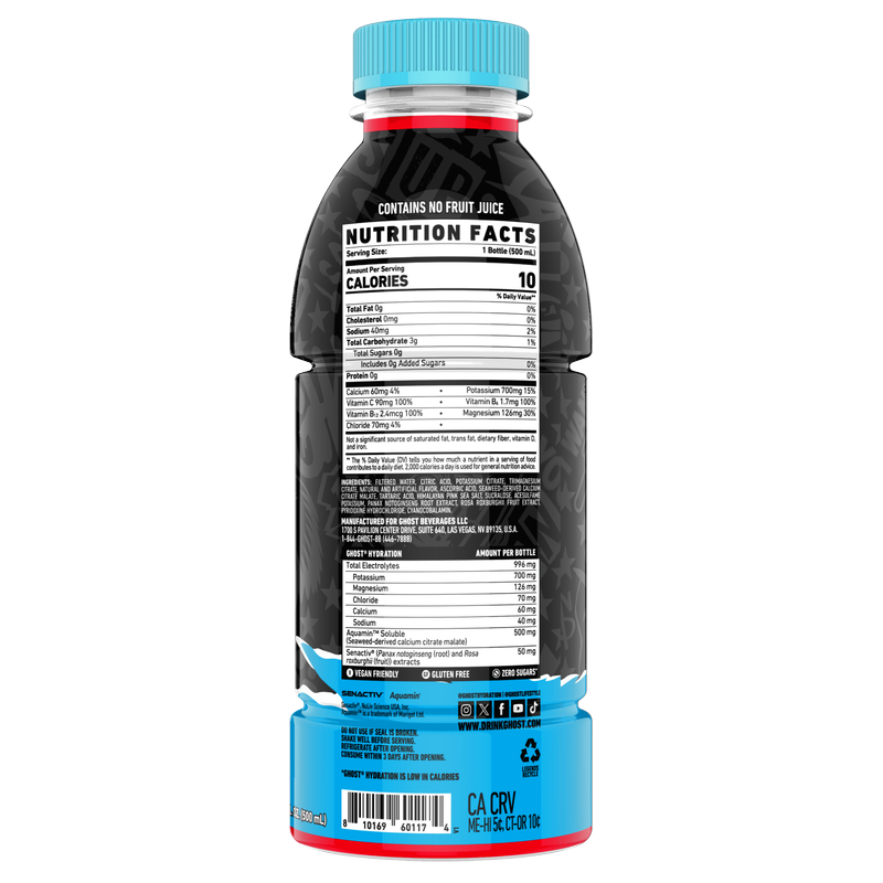 GHOST HYDRATION 'Merica Pop 16.9oz Btl