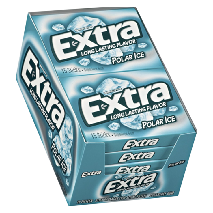 Extra Polar Ice Sugarfree Gum 15ct 10 CT