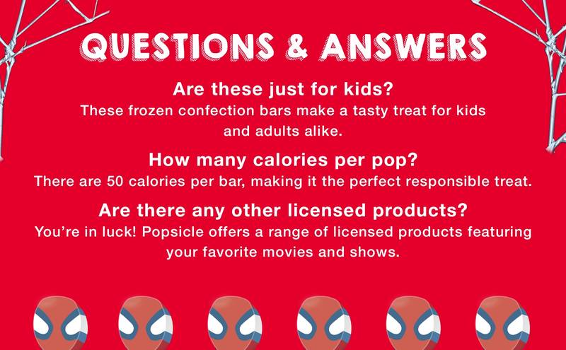 Popsicle Spider-Man Frozen Bars 6ct