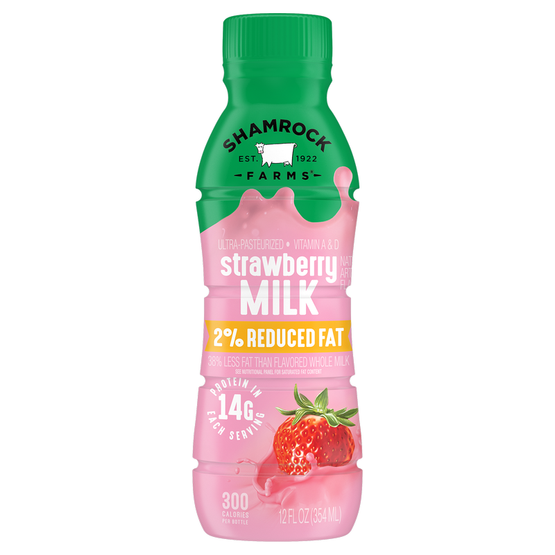 Shamrock Farms 2% Strawberry Milk 12oz