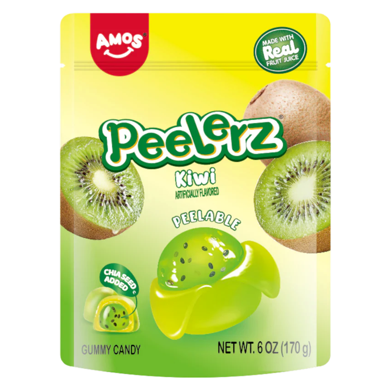 Amos Peelerz Gummy Kiwi, 6oz