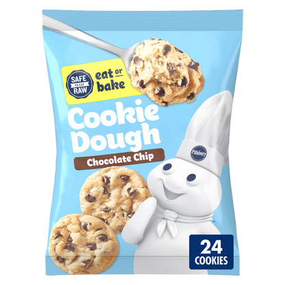 Pillsbury Ready to Bake Chocolate Chip Cookie Dough - 24ct/16oz